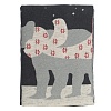 Плед из хлопка с новогодним рисунком Polar bear из коллекции New Year Essential, 130х180 см – покупайте в интернет-магазине furnitarium.ru