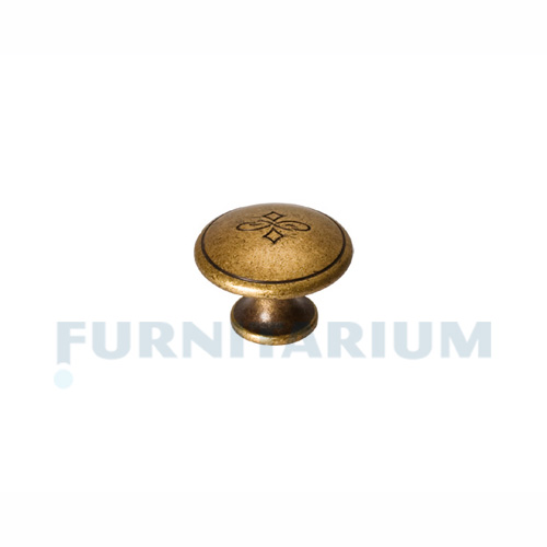 Ручка-кнопка, отделка бронза "Флоренция", MM24130 00 05