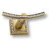Крючок мебельный, с кристаллами Swarovski, старая бронза – покупайте в интернет-магазине furnitarium.ru