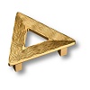 Ручка кнопка латунь, треугольник, глянцевое золото, BR07910-003 – покупайте в интернет-магазине furnitarium.ru
